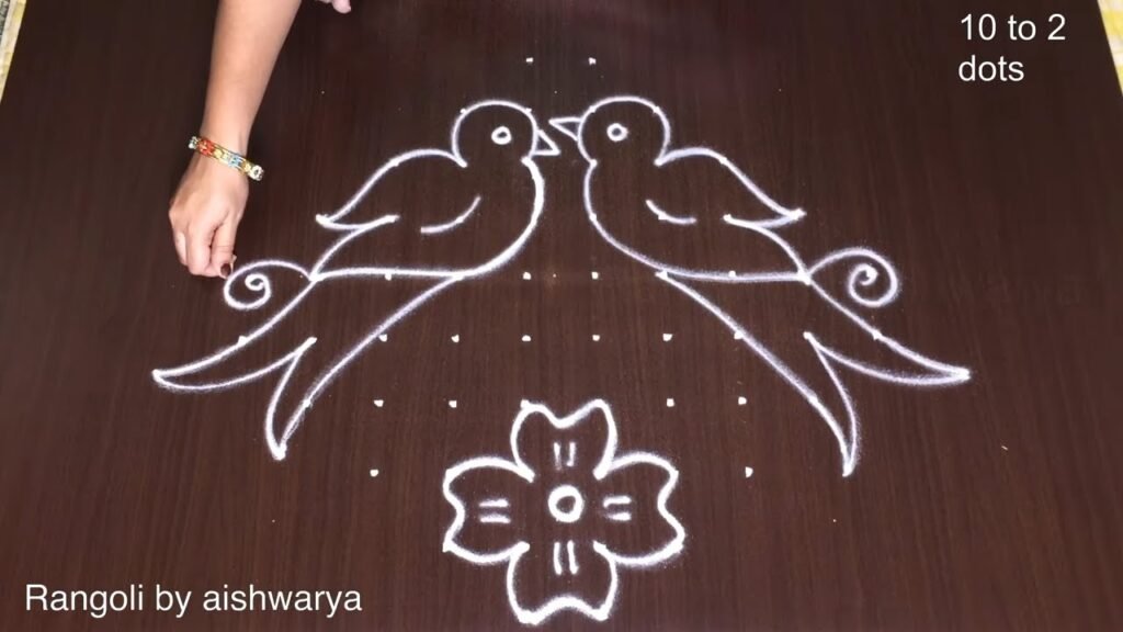 10-to-2 dot kolam