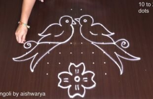 How to Draw 10 to 2 Kolam