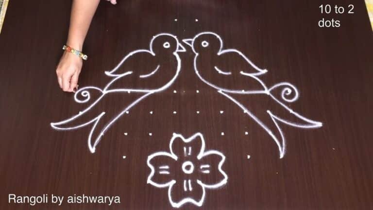 10-to-2 dot kolam