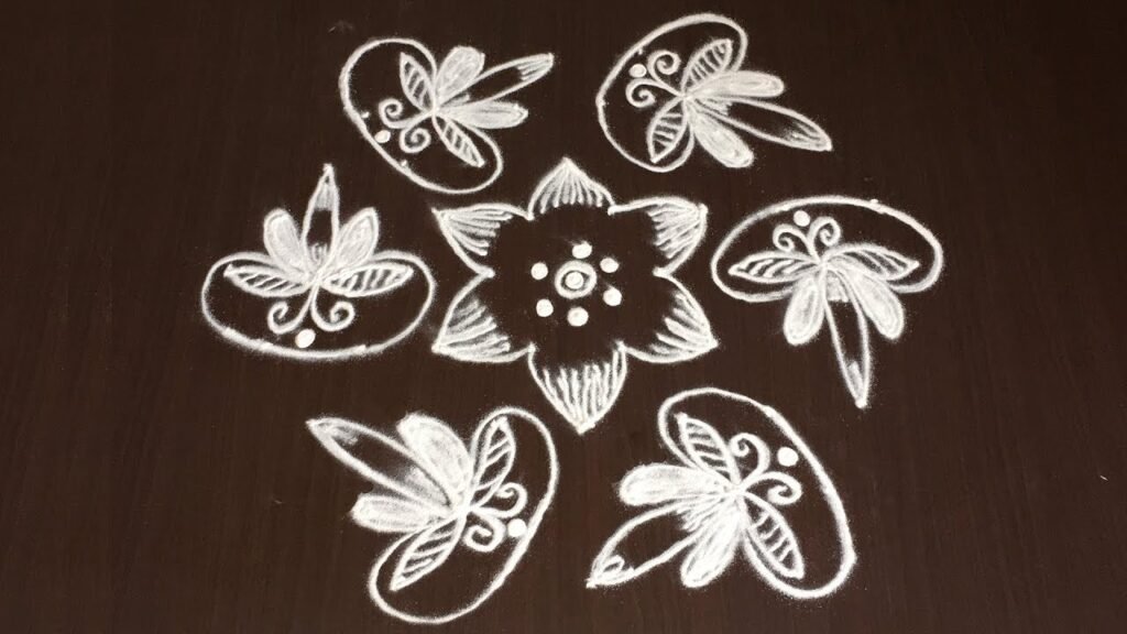 9×5 dots rangoli