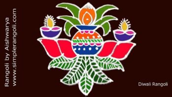 How to Draw Beautiful Kalash Rangoli