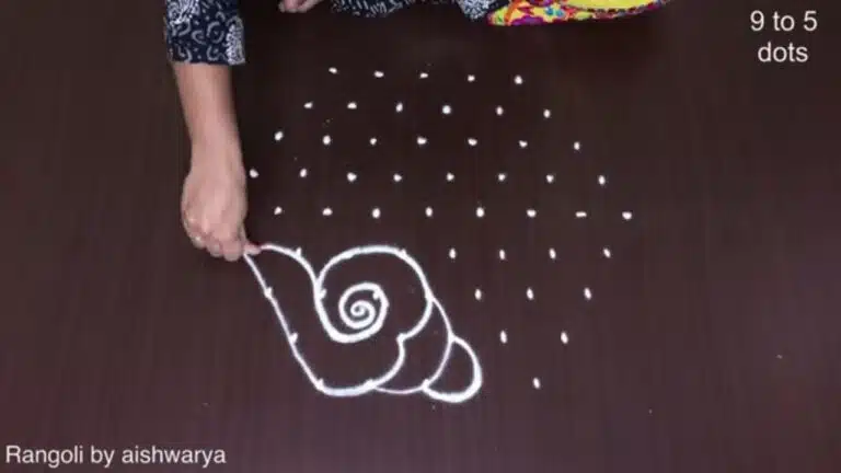 conch rangoli