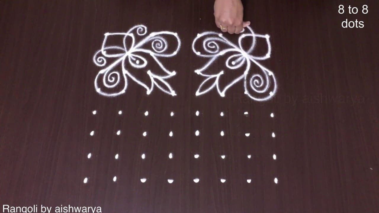 How to Draw Beautiful Wednesday Kolam