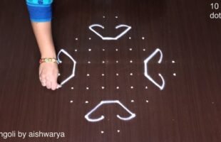 How to Draw Big Dot Kolam
