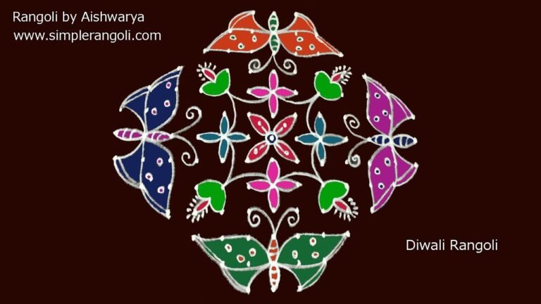 butterfly rangoli