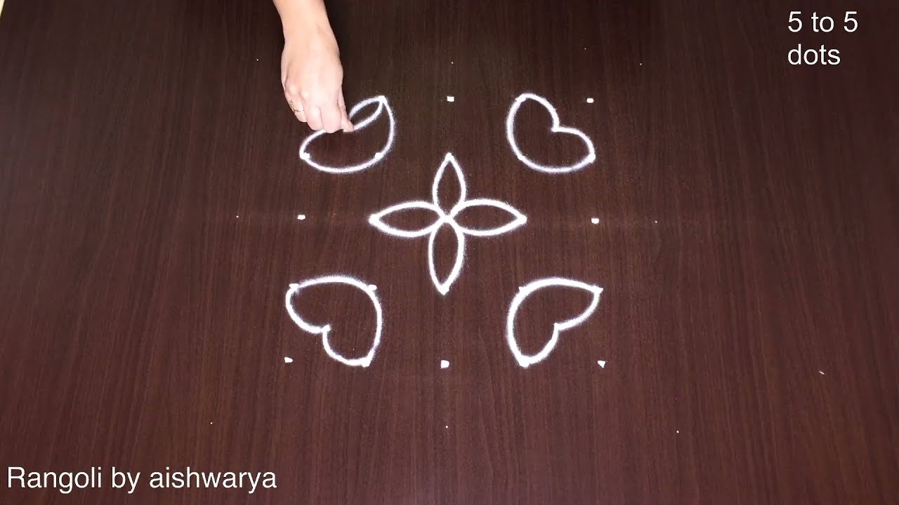 How to Draw Diwali Rangoli
