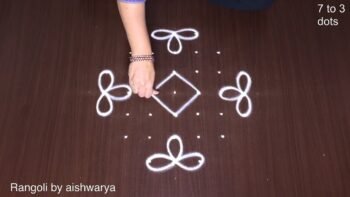 How to Draw Dot Rangoli
