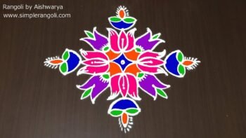 How to Draw Easy Deepam Muggulu