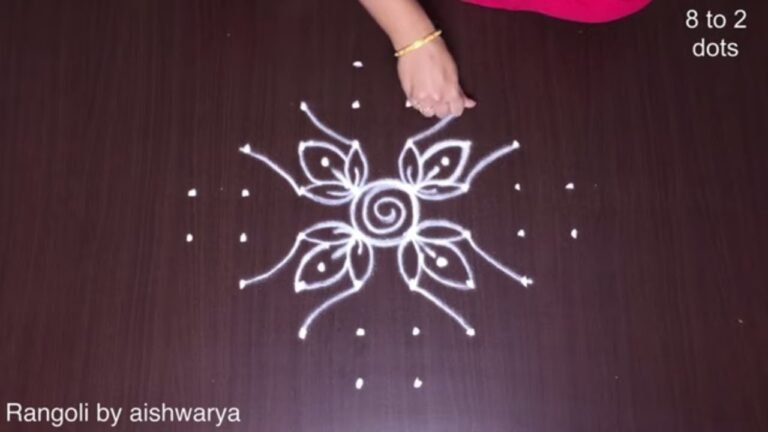 easy rangoli design