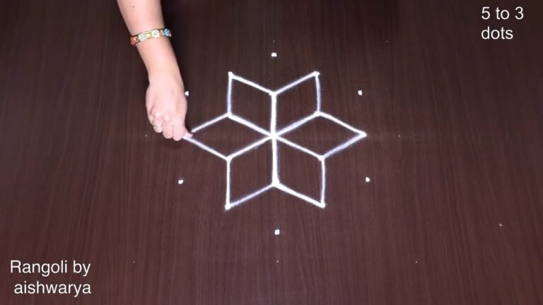 5 dots kolam