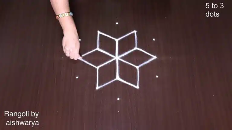 5 dots kolam