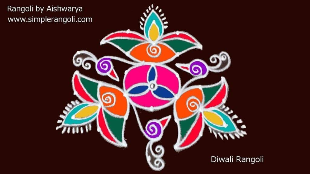three kolam designs