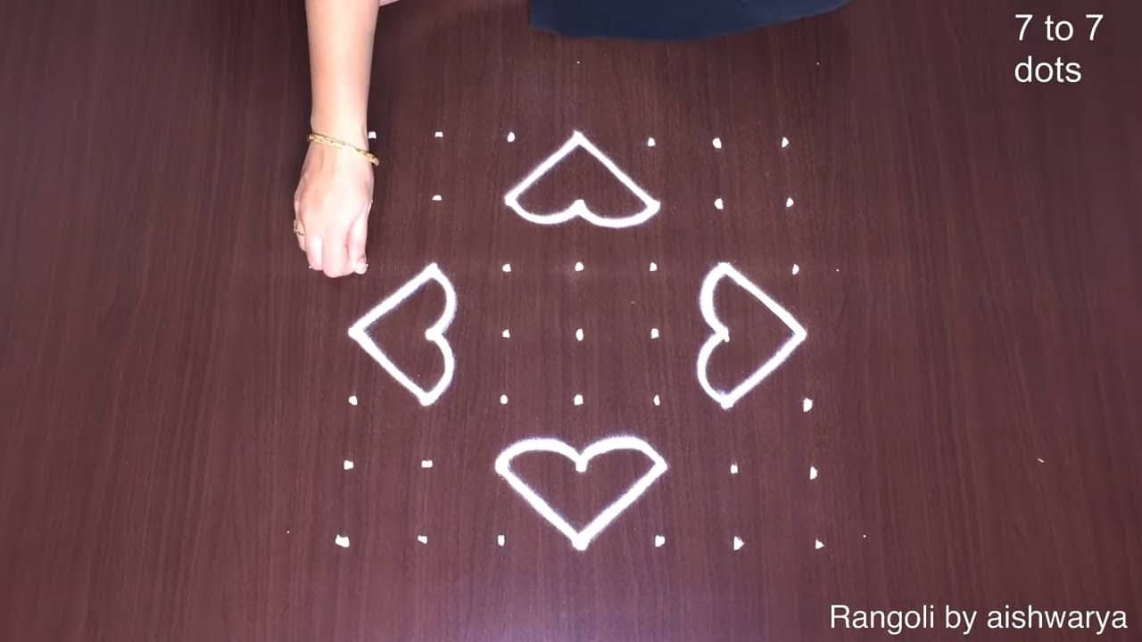 Innovative Easy Rangoli With 7