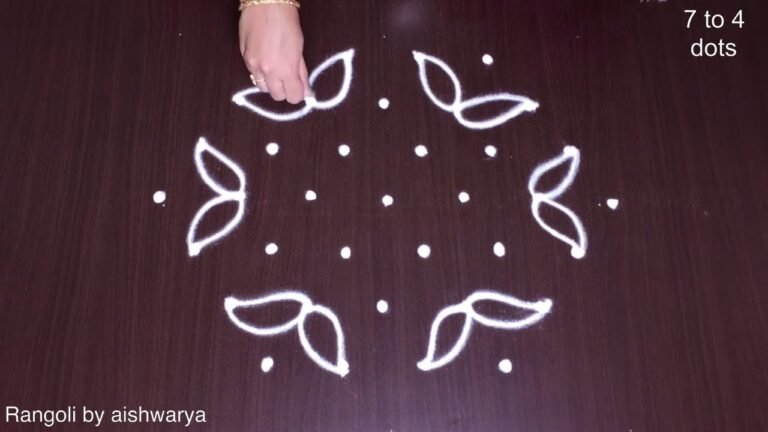 Innovative Rangoli Kolam Designs 7 Dots