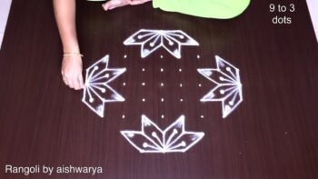 Innovative Simple Padmam Rangoli