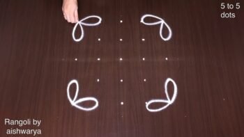 Karthigai Deepam Diya Rangoli