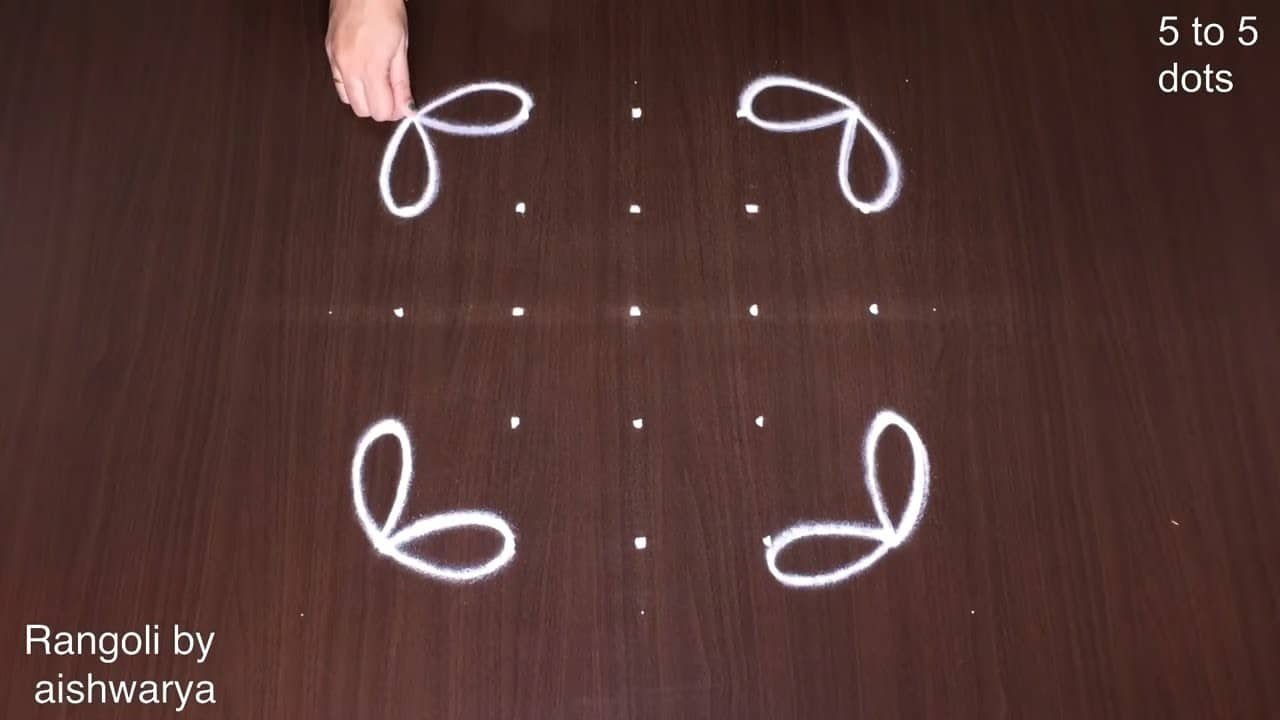 Karthigai Deepam Diya Rangoli