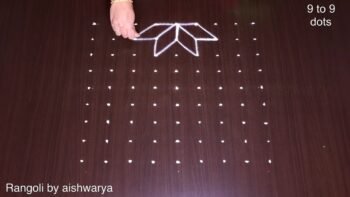 Karthigai Deepam Kolam 9×9
