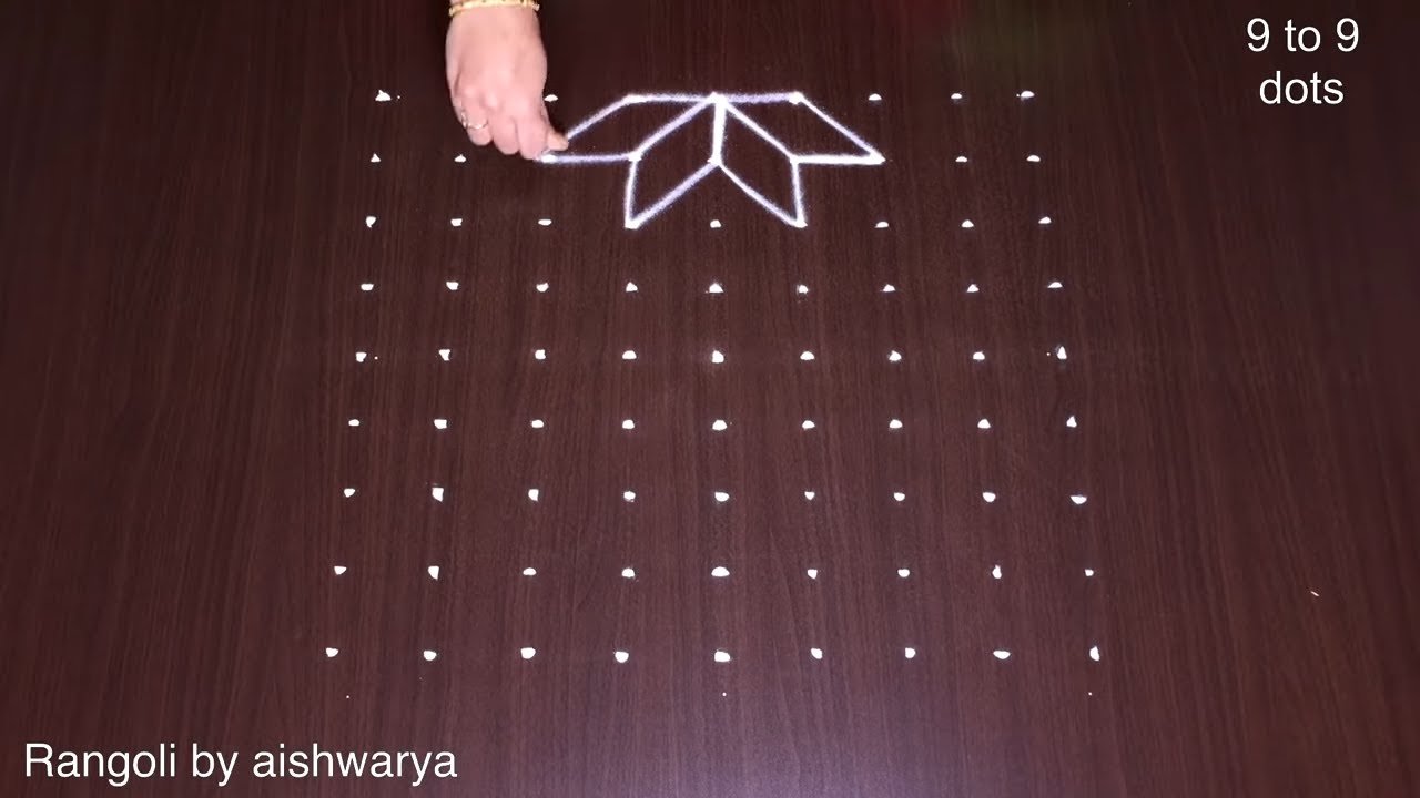 Karthigai Deepam Kolam 9×9