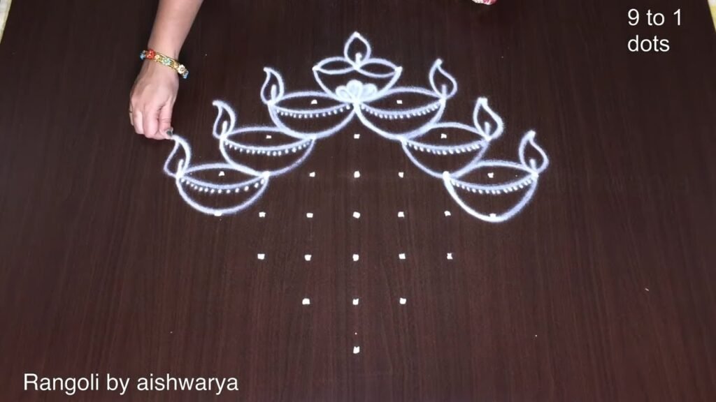 Karthigai Deepam kolam