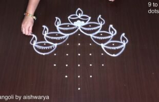 Karthigai Deepam Kolam Designs