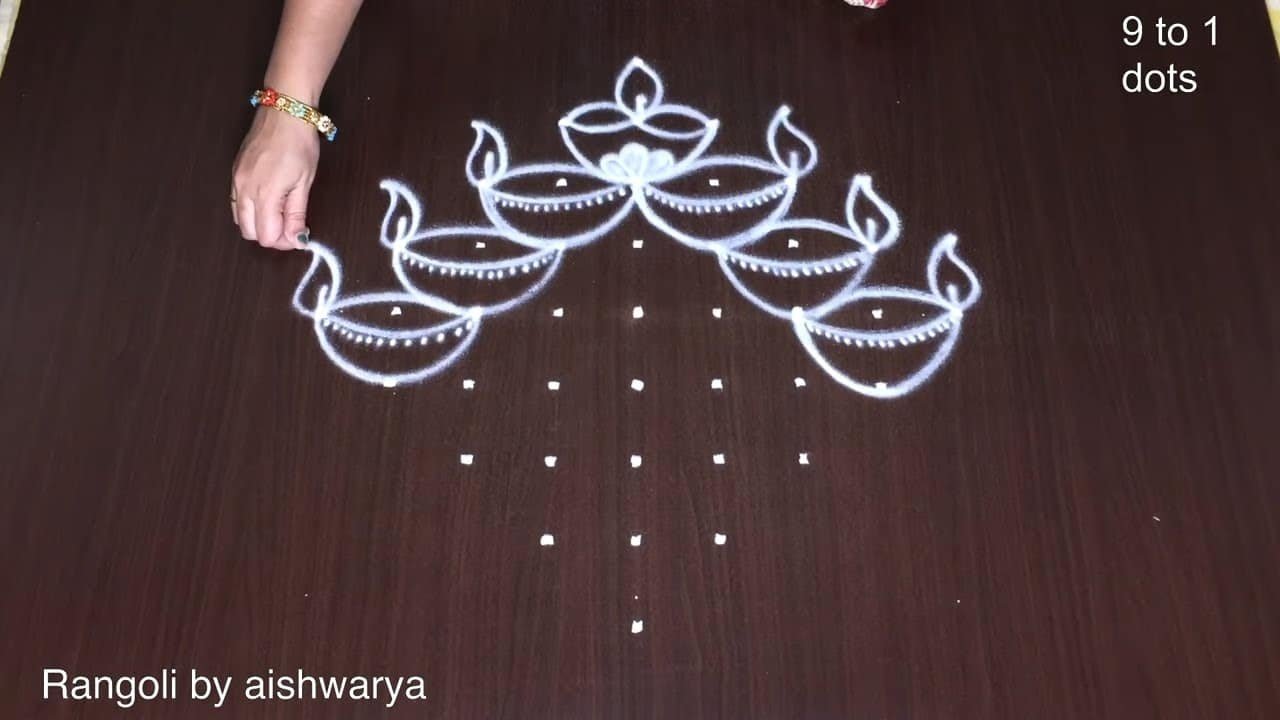 Karthigai Deepam Kolam Designs