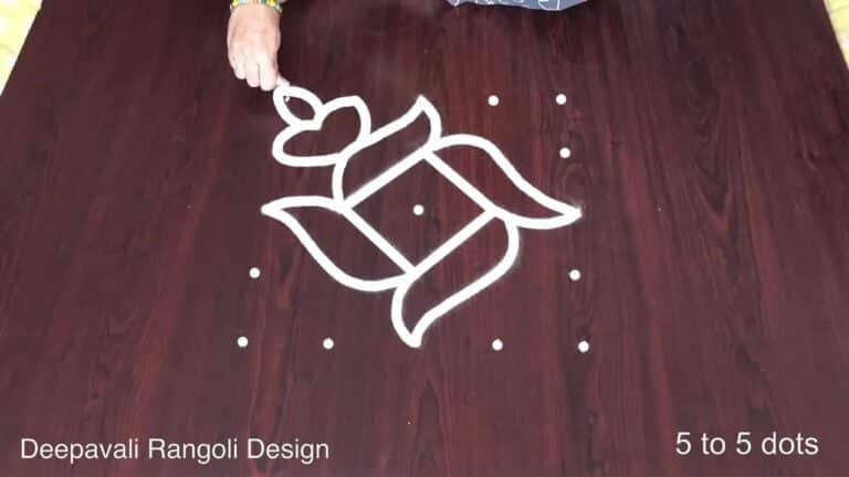 Karthigai Deepam kolam