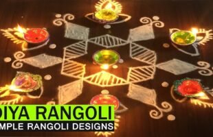 Karthigai Deepam Rangoli 9 to 5 Dots
