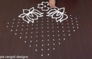 Karthigai Deepam Special Kolam 16-2 Dots
