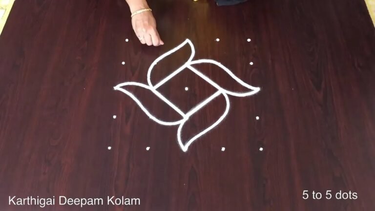 Karthigai Deepam kolam