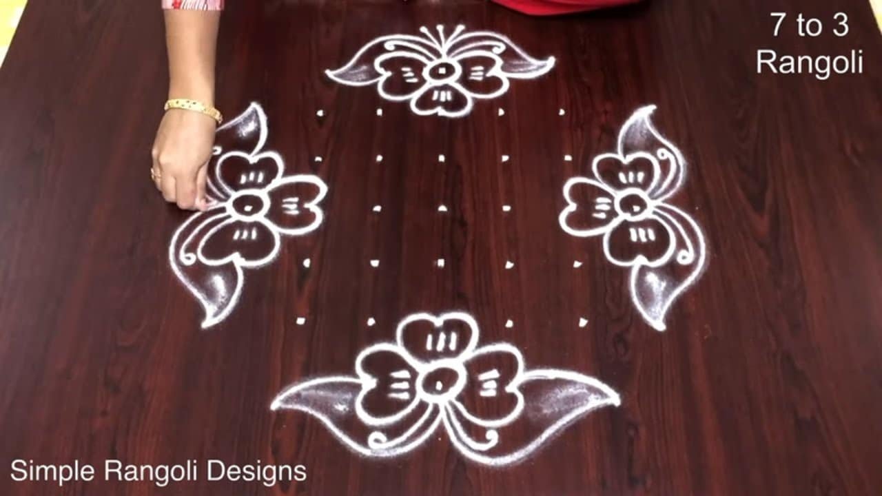 Karthigai Rangoli Kolam 7