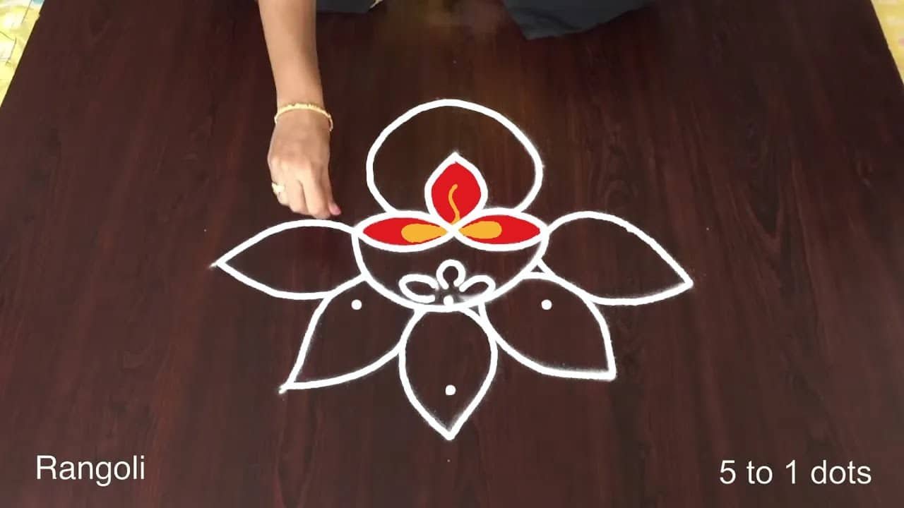 Karthika Masam Simple Rangoli