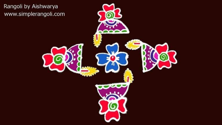 Karthika Masam diya muggulu