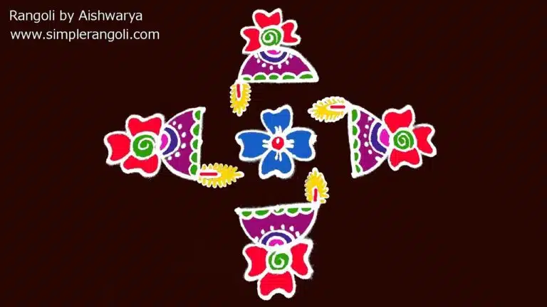 Karthika Masam diya muggulu
