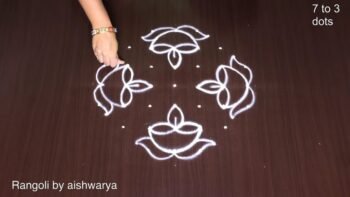 Karthika Masam Special Rangoli Kolam