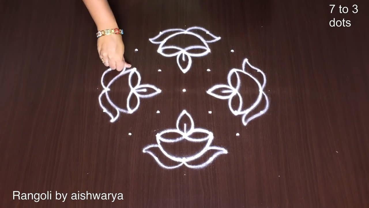 Karthika Masam Special Rangoli Kolam