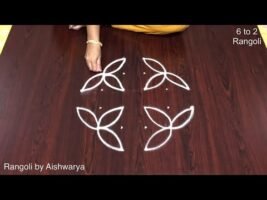 Karthika Pournami 6 to 2 Small Kolam