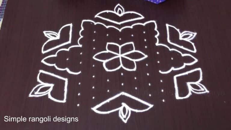 13×7 dots Karthika Somavaram rangoli