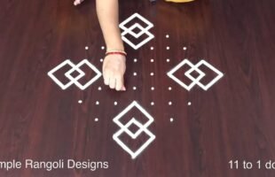 Karthikai Kolam Easy Simple Rangoli