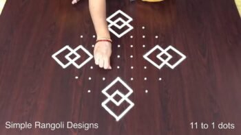 Karthikai Kolam Easy Simple Rangoli