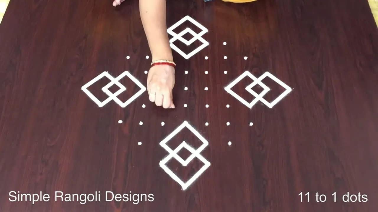 Karthikai Kolam Easy Simple Rangoli
