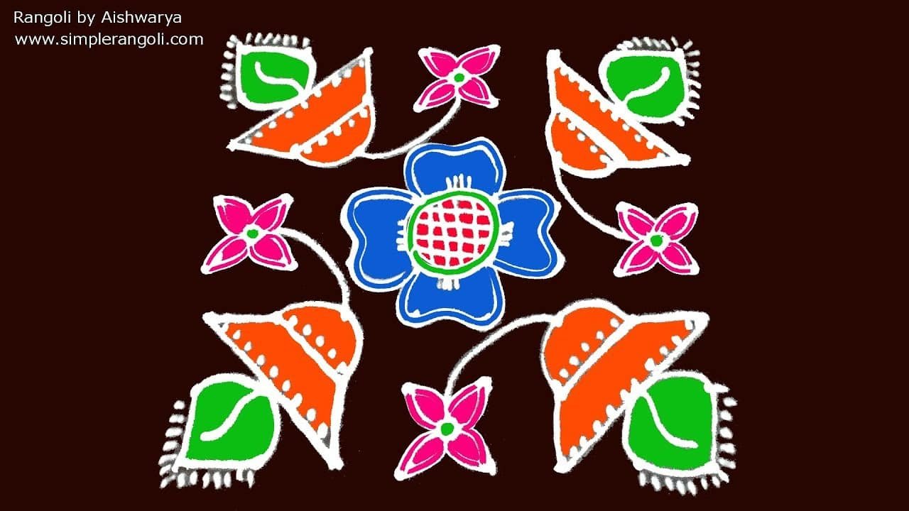 Karthikamasam Special 8×8 Kolam