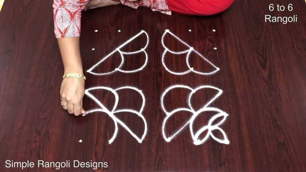 6 dots Karthika deepam kolam