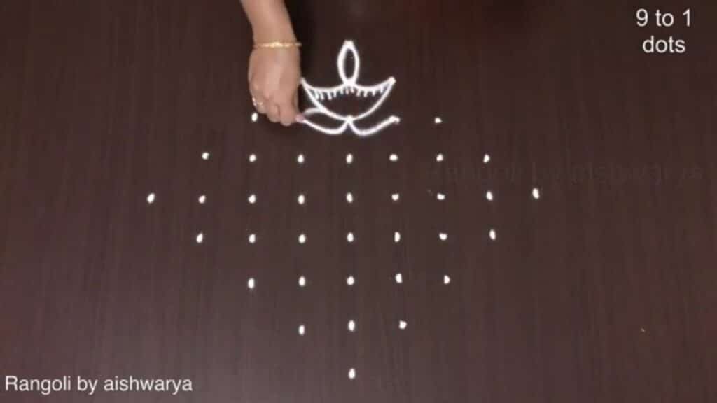 Karthikamsam Special Friday Padi Kolam