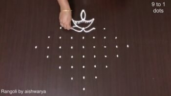 Karthikamsam Special Friday Padi Kolam