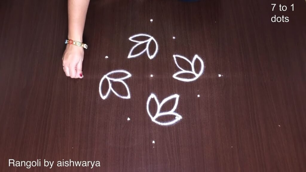 Kartika Masam flower rangoli