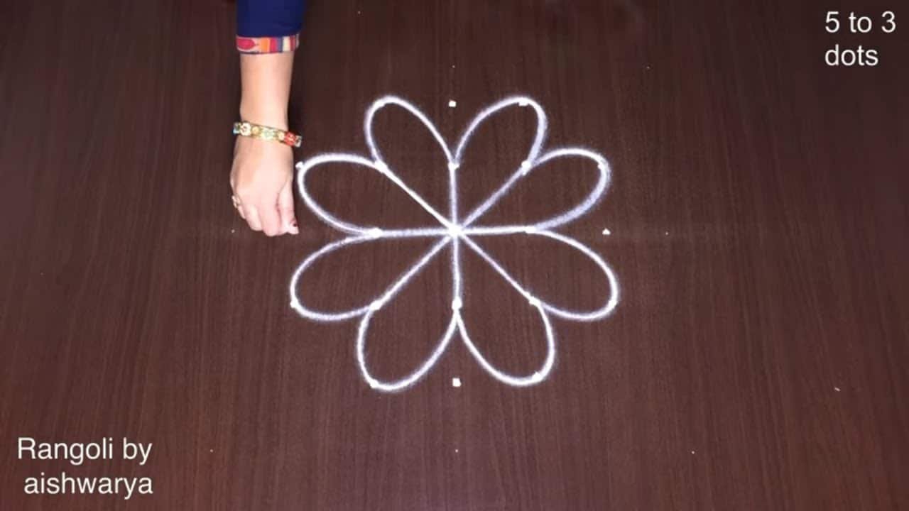 Kartika Pournami Easy Rangoli