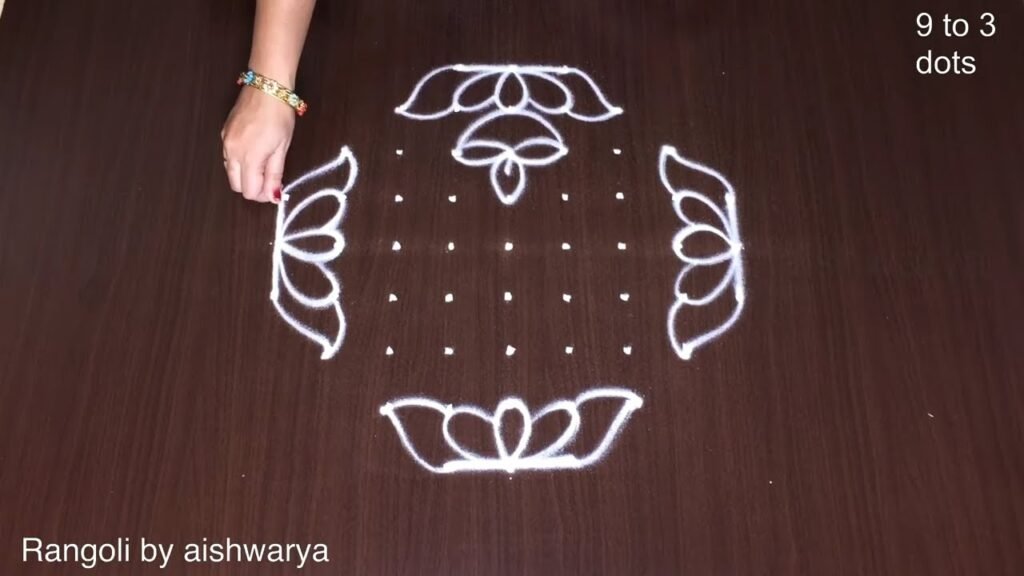 9×3×3 dots kolam