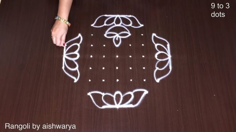 9×3×3 dots kolam