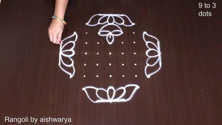 9×3×3 dots kolam